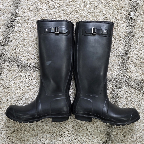 Hunter Black Tall Boots Size 8M/9F - Picture 4 of 8